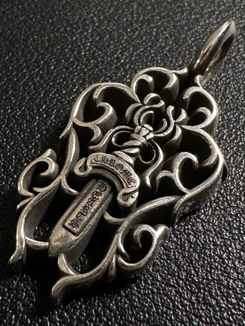 Chrome Hearts Vine Dagger Pendant 925 Sterling Silver 9.2g